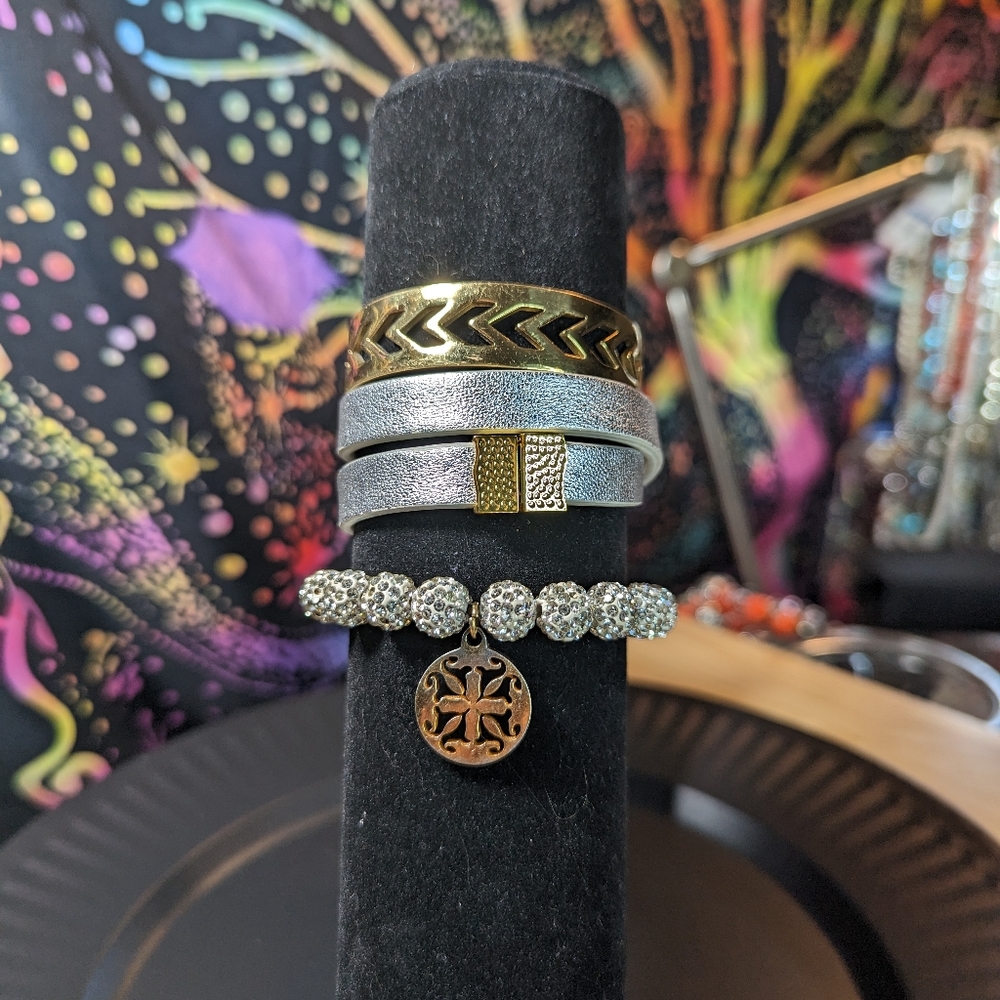 Rustic Cuff bracelet trio RC15